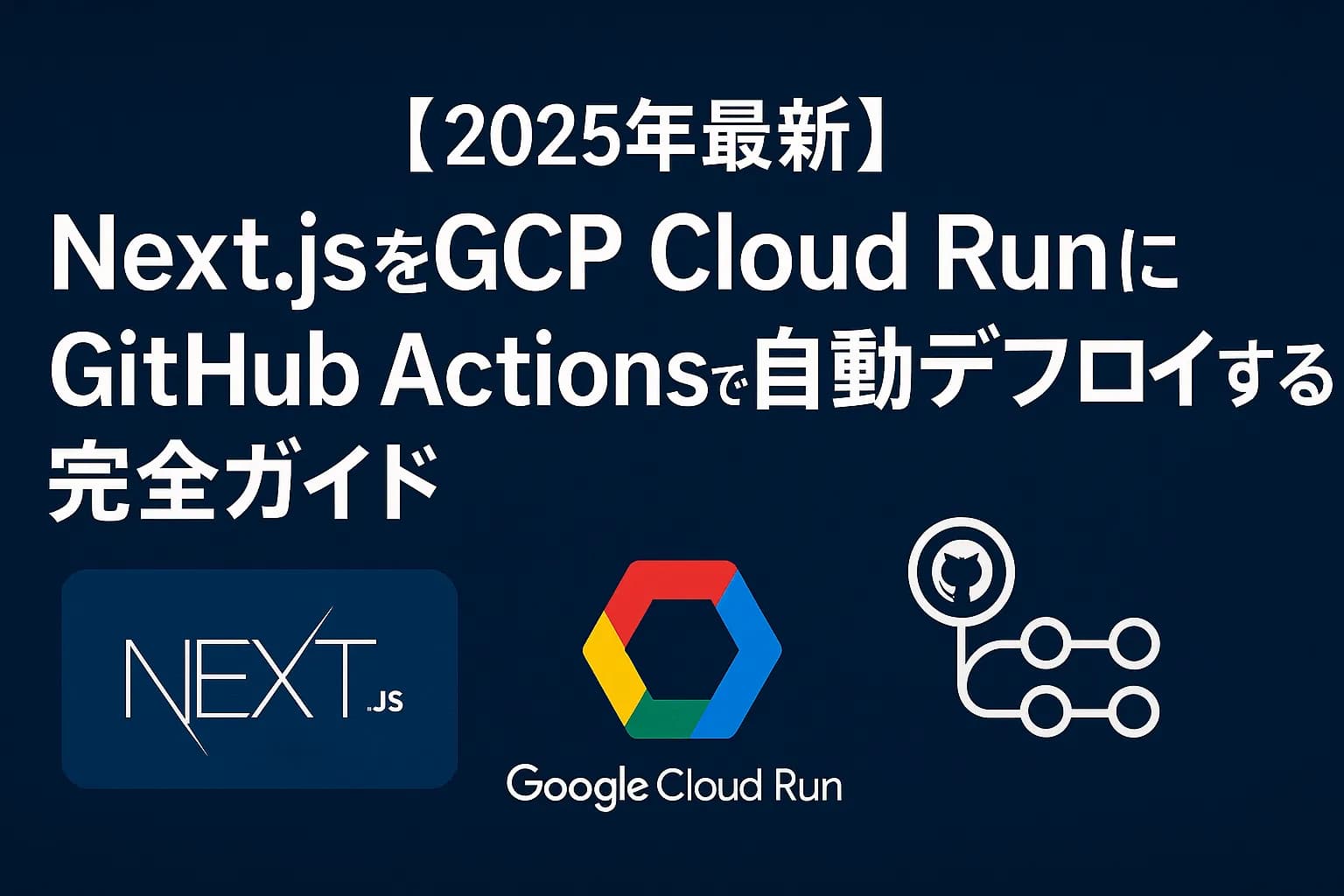 【2025年最新】Next.jsをGCP Cloud RunにGitHub Actionsで自動デプロイする完全ガイド