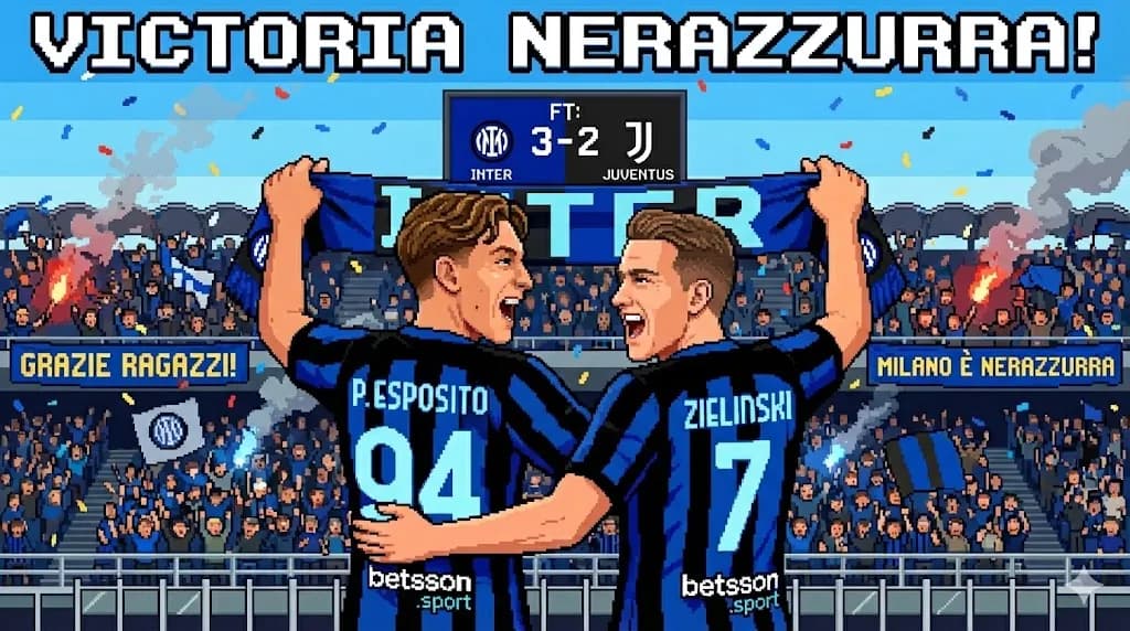 激闘のイタリアダービーを3-2で制す! エスポージトの魂のヘディングとジエリンスキの輝きで首位独走へ