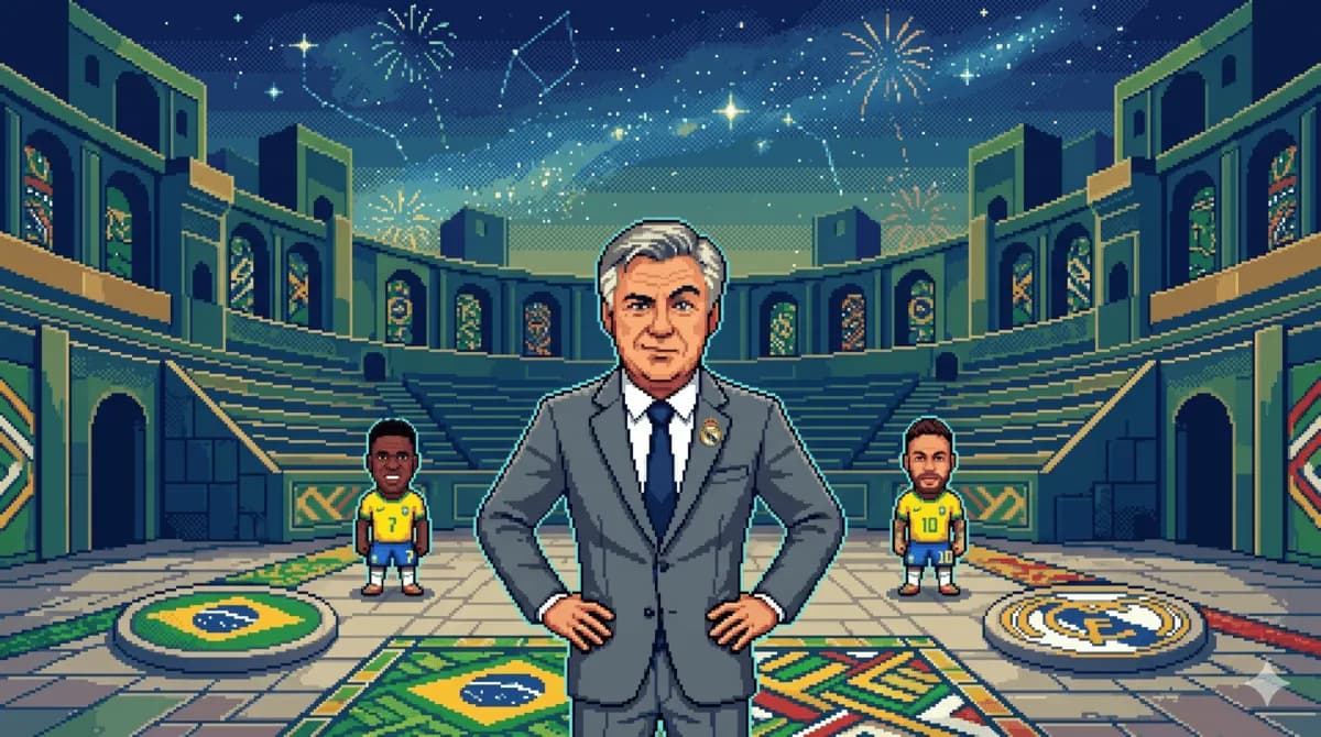 アンチェロッティが「人心掌握型」批判に反論、W杯ブラジル代表のヴィニシウス・ネイマール起用方針を語る